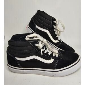 Vans Shoes Youth Kids 6 Black White Sk8-Hi High Top Skater Sneakers Skate School